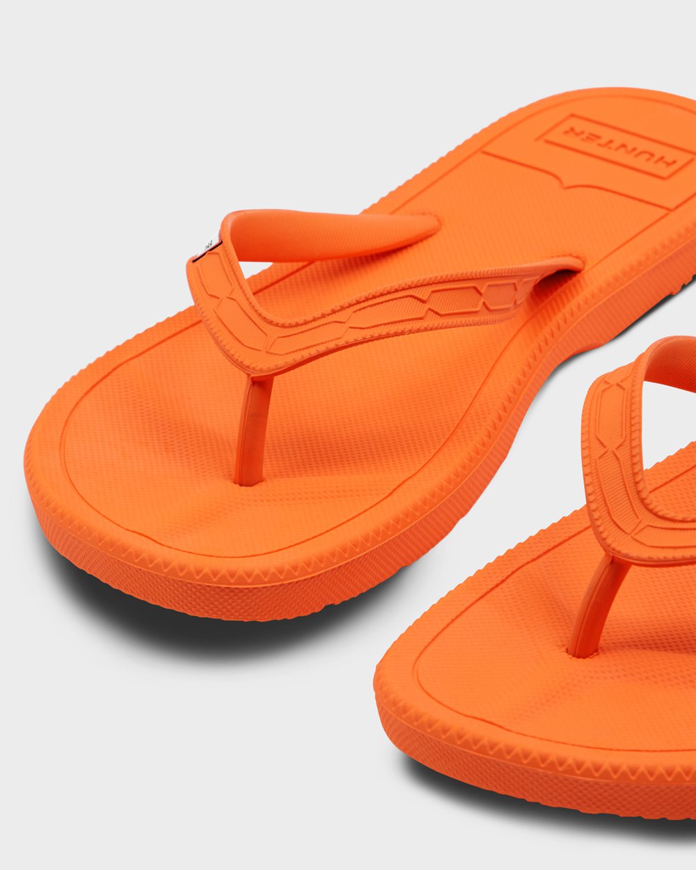 Hunter Flip Flops Oransje - Dame Original - Norge JKITYU-129